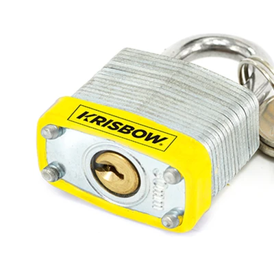 Gambar Krisbow Gembok Laminasi Short Shackle - Silver
