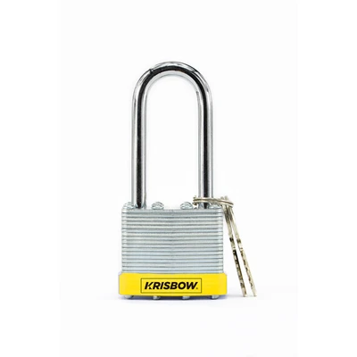 Gambar Krisbow Gembok Laminasi Long Shackle - Silver