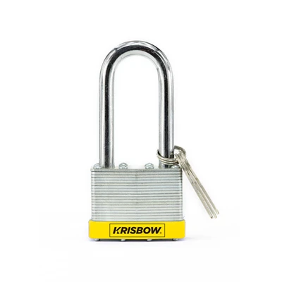 Gambar Krisbow Gembok Laminasi Long Shackle Trsp50L - Silver