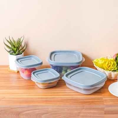 Gambar Appetite Videl Wadah Makanan Plastik Set 11 pcs - Abu-abu