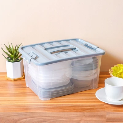 Gambar Appetite Videl Wadah Makanan Plastik Set 11 pcs - Abu-abu