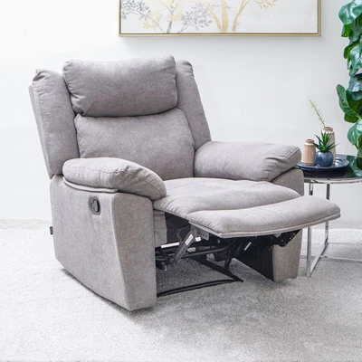 Gambar Informa Gilford Sofa Recliner Fabric 1 Seater - Abu-abu