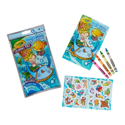 Gambar Crayola Set Coloring Dengan Crayons Mer Creatures 18pk