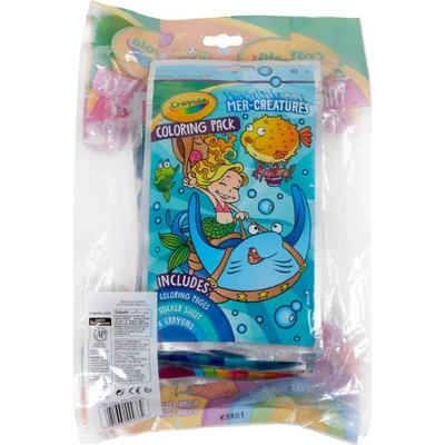 Gambar Crayola Set Coloring Dengan Crayons Mer Creatures 18pk