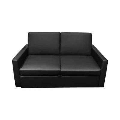 Gambar Informa Maine Sofa Bed Kulit - Hitam