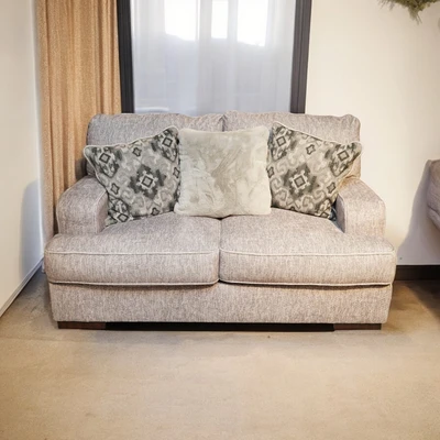 Gambar Ashley Mercado Sofa Fabric 2 Seater - Abu-abu