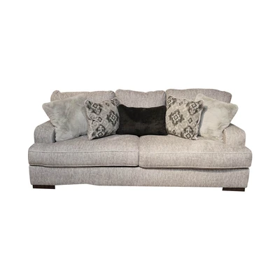 Gambar Ashley Mercado Sofa Fabric 3 Seater - Abu-Abu