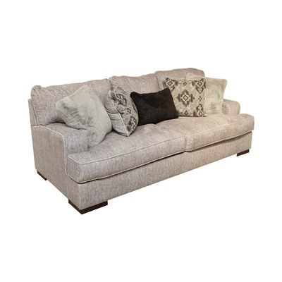 Gambar Ashley Mercado Sofa Fabric 3 Seater - Abu-Abu