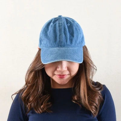 Gambar Ataru Topi Baseball Denim - Biru Tua