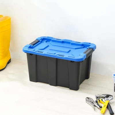 Gambar Masterspace 25 Ltr Kotak Perkakas Plastik Heavy Duty - Biru/hitam