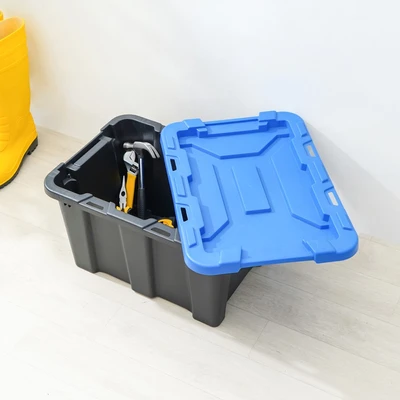 Gambar Masterspace 25 Ltr Kotak Perkakas Plastik Heavy Duty - Biru/hitam