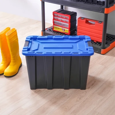 Gambar Masterspace 55 Ltr Kotak Perkakas Plastik Heavy Duty - Biru/hitam