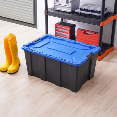 Gambar Masterspace 100 Ltr Kotak Perkakas Plastik Heavy Duty - Biru/hitam