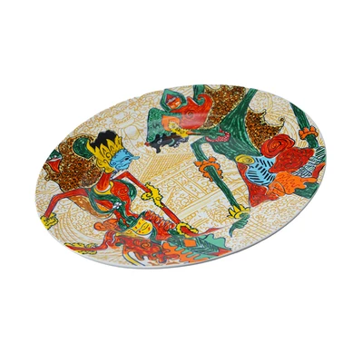 Gambar Kopin Porcelain Piring Makan Porcelain Rama Sinta 25 cm - Mix