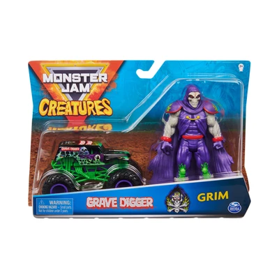 Gambar Monster Jam 1:64 Car And Creatures Figure Random