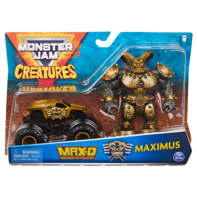 Gambar Monster Jam 1:64 Car And Creatures Figure Random