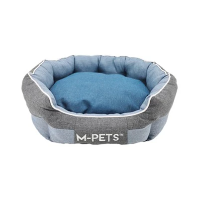 Gambar M-pets Tempat Tidur Anjing Eco Cushion Ukuran M - Biru