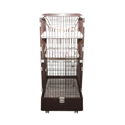 Gambar Paws N Tail Kandang Kucing Multifungsi Dengan Kotak Penyimpanan 83x58x128 cm - Cokelat