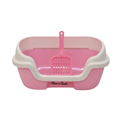 Gambar Paws N Tail Toilet Kucing Dengan Sekop 40x30x18 Cm - Pink