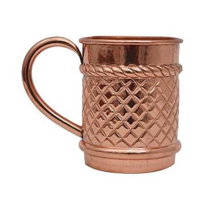 Gambar Mug Motif Kotak 350 ml - Bronze