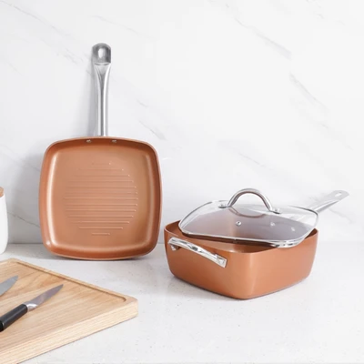 Gambar Culinart Perlengkapan Masak Ceramic Square Set 3 pcs