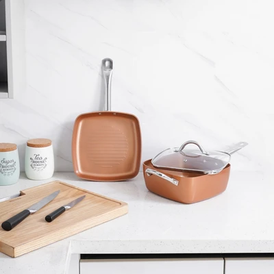 Gambar Culinart Perlengkapan Masak Ceramic Square Set 3 pcs