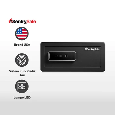 Gambar Sentry 43x37x19.5 Cm Safe Brankas Biometrik Lx 110b