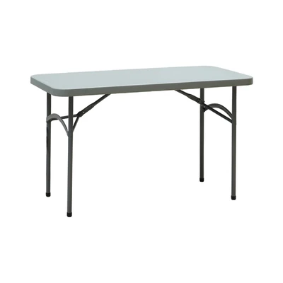 Gambar Maxchief Meja Lipat Serbaguna Plastik HDPE 122 cm - Abu-Abu