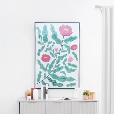 Gambar Informa Lukisan Kanvas Handmade & Print Flowers 82.6x122.6 cm V1 - Mix