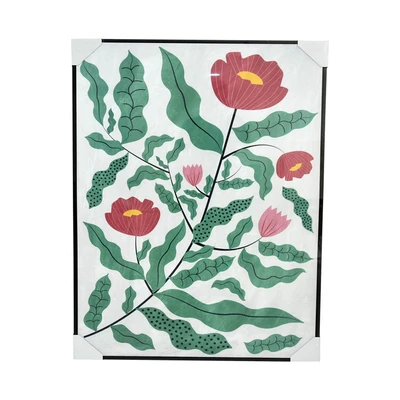 Gambar Informa Lukisan Kanvas Handmade & Print Flowers 82.6x122.6 cm V1 - Mix