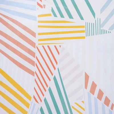 Gambar Informa Lukisan Kanvas Handmade & Print Lines 62.6x92.6 cm - Mix