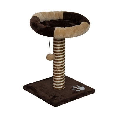 Gambar Paws N Tail 34x34x46 cm Pohon Bermain Kucing - Cokelat