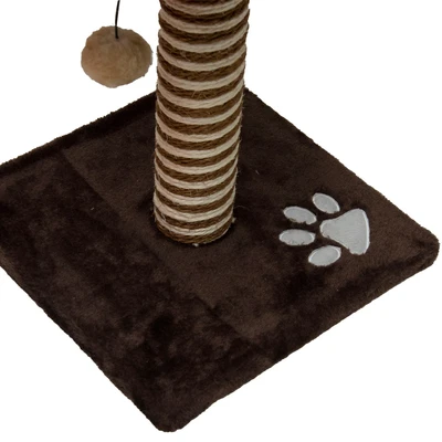 Gambar Paws N Tail 34x34x46 cm Pohon Bermain Kucing - Cokelat