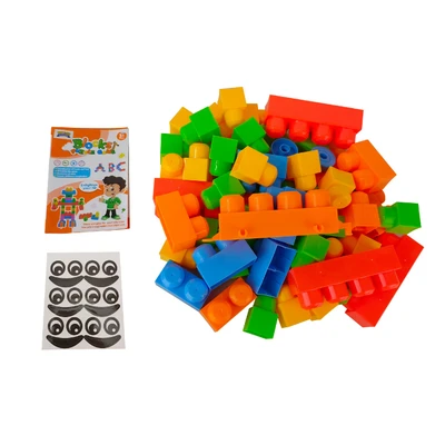 Gambar Bricks Kingdom Set 60 Pcs Blocks Tas - Orange