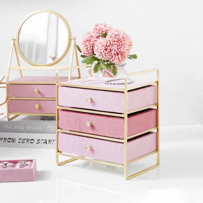 Gambar Informa Kotak Perhiasan 3 Laci 21.5x14x24.5 cm - Pink