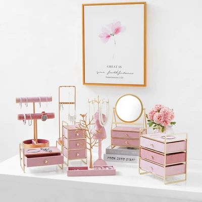 Gambar Informa Kotak Perhiasan 3 Laci 21.5x14x24.5 cm - Pink