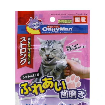 Gambar Cattyman Camilan Kucing Whident Strong Tuna 25 gr