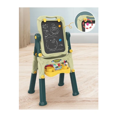 Gambar Kiddy Star Set Easel Papan Tulis Anak 2 In 1 - Hijau