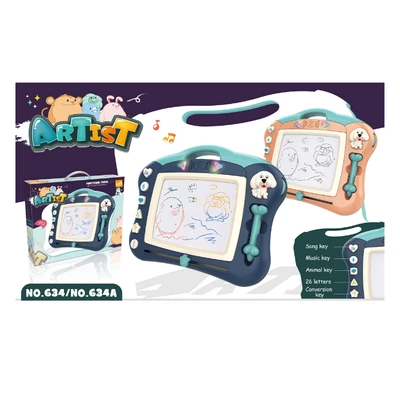 Gambar Kiddy Star Papan Gambar Magnetic Light Sound - Biru