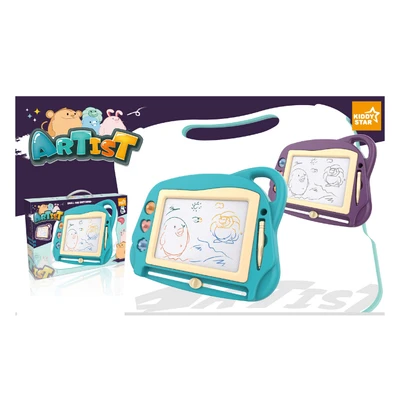 Gambar Kiddy Star Set Magnetic Drawing Board Tosca - Biru Tosca