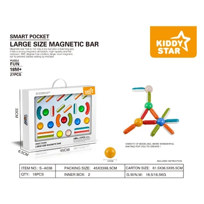 Gambar Kiddy Star Set 27 Pcs Magnetic Bar & Balls