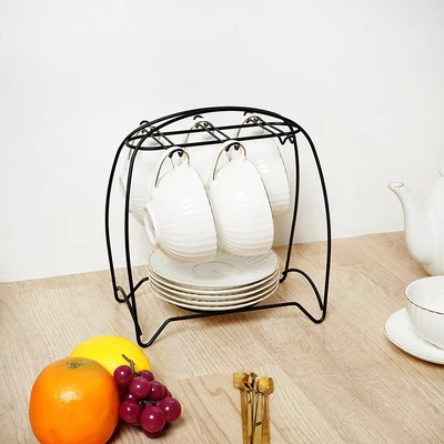 Gambar Appetite Pcs Lucille Teko & Cangkir Teh Porcelain Dengan Saucer 1.3 Liter Set 7 pcs - Putih