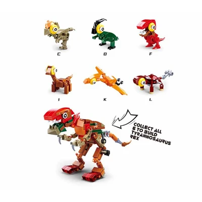 Gambar Sluban Egg Dino 6 In 1 Random