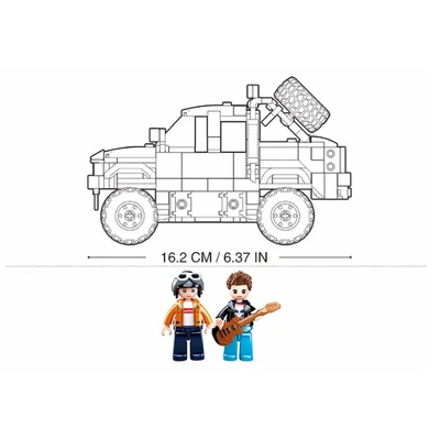 Gambar Sluban Set 288 Pcs Model Bricks Offroad - Kuning