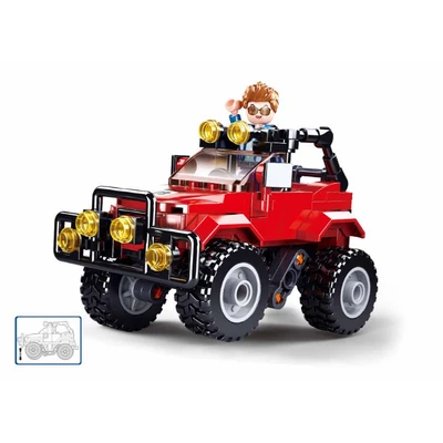 Gambar Sluban Set 135 Pcs Town Suv Truck - Merah