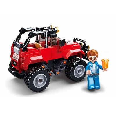 Gambar Sluban Set 135 Pcs Town Suv Truck - Merah