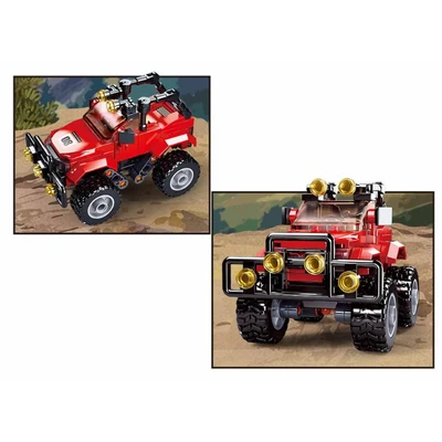 Gambar Sluban Set 135 Pcs Town Suv Truck - Merah