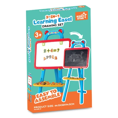 Gambar Kiddy Star Papan Tulis Learning Easel 3in1