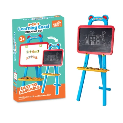 Gambar Kiddy Star Papan Tulis Learning Easel 3in1