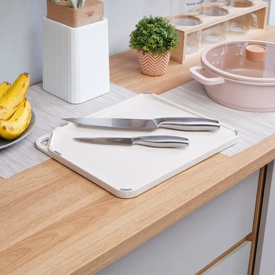 Gambar Cooking Color Morgan Pisau Dapur Dengan Talenan Set 3 pcs